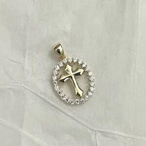 Diamond Pave S925 Cross Pendant